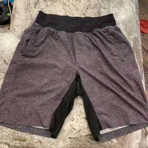 Lululemon Mens Gray Dry Fit Shorts Size Medium